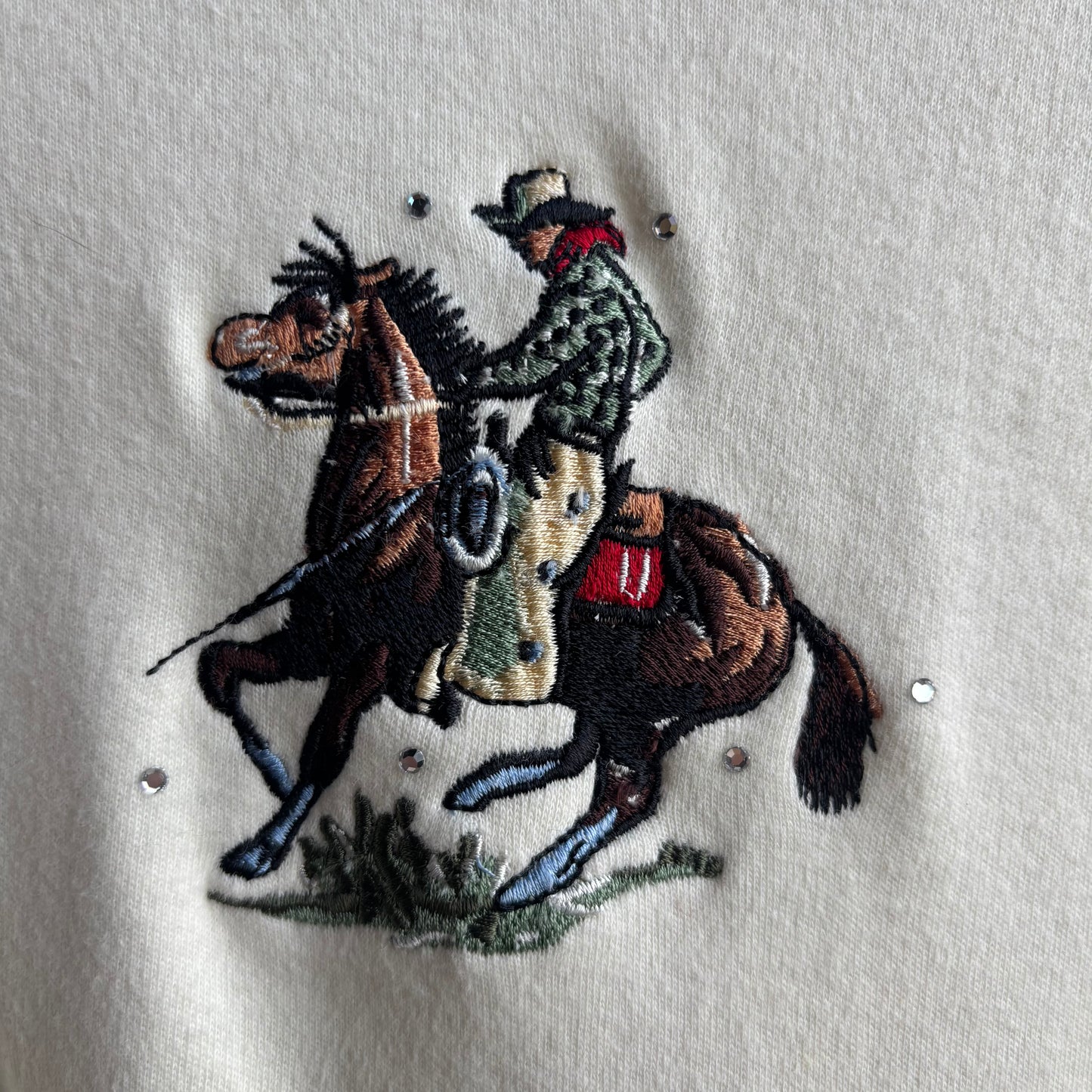 Cream Long Sleeve Cowboy Shirt