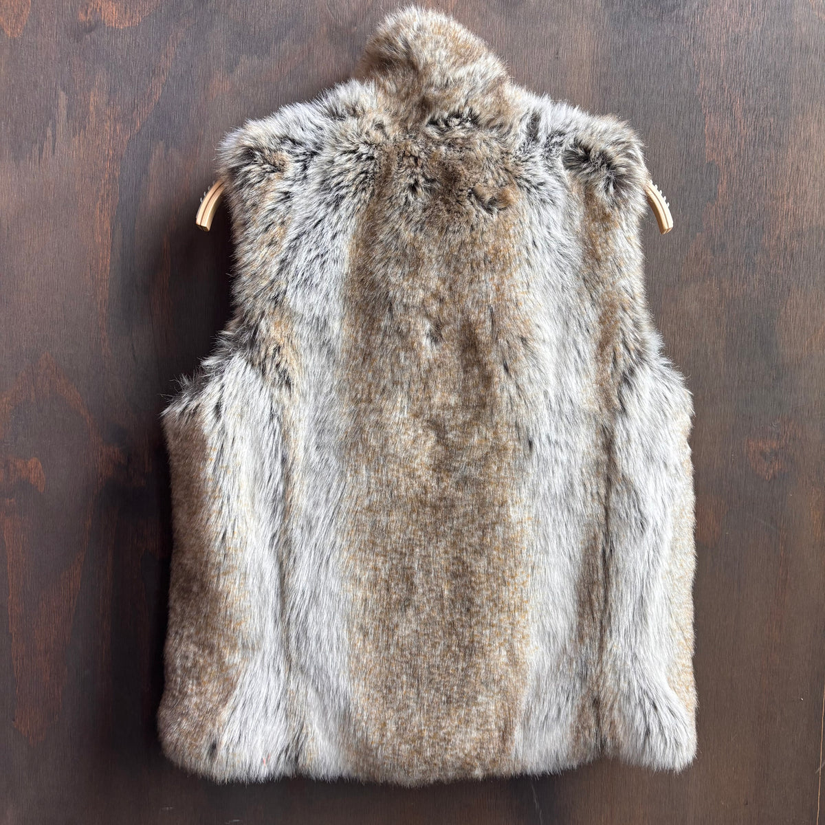 Reversible Black Faux Fur