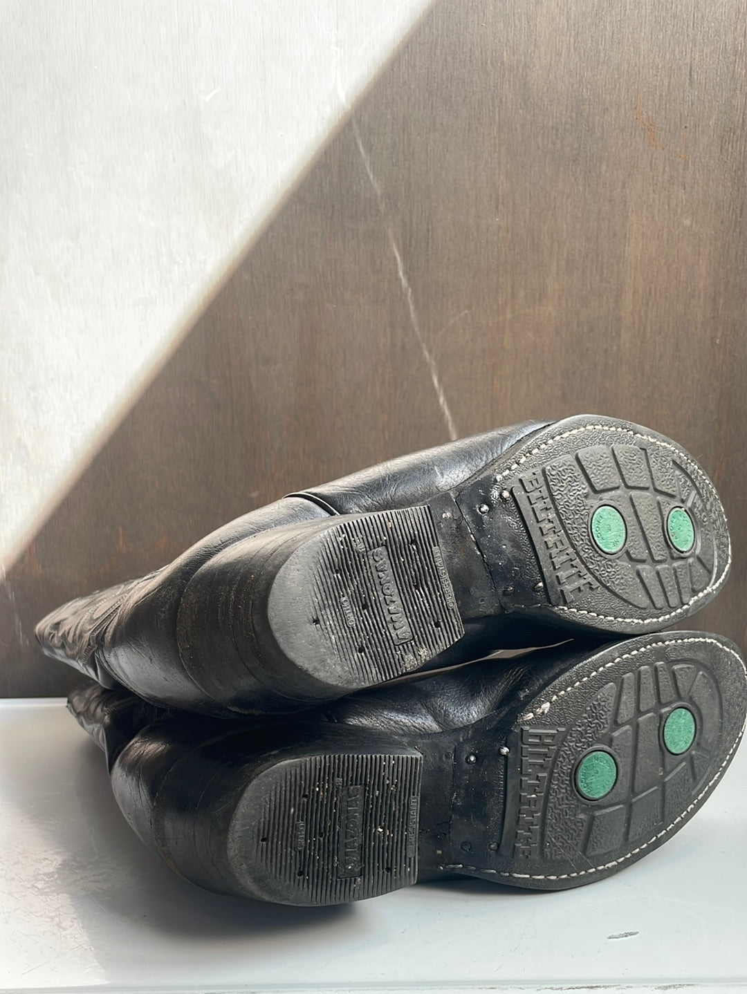 Tony Lama Black Leather boots