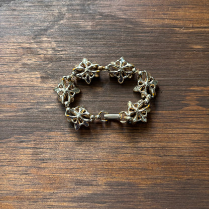 Vintage Kids Metal Flower Bracelet