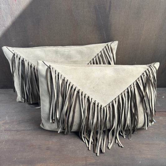Fringed Lumbar Pillow