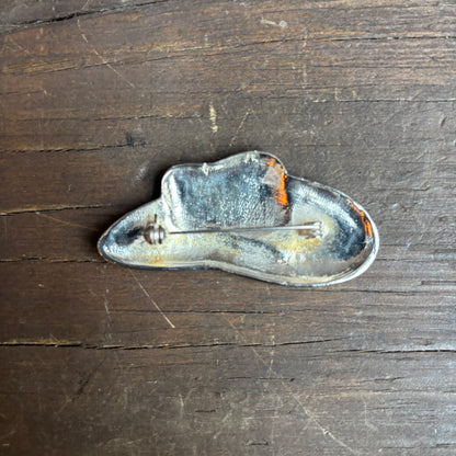 Silver Cowboy Hat Pin