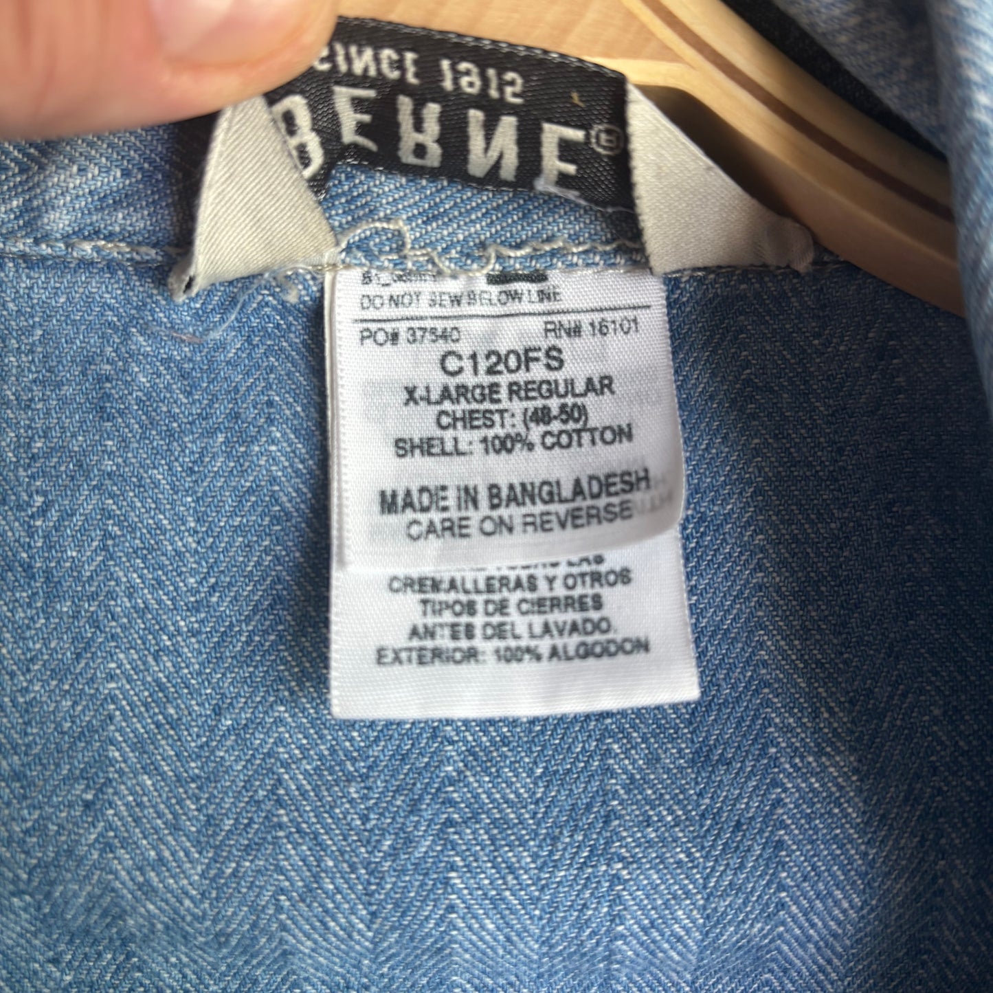 Berne Paint Washed Denim Coveralls