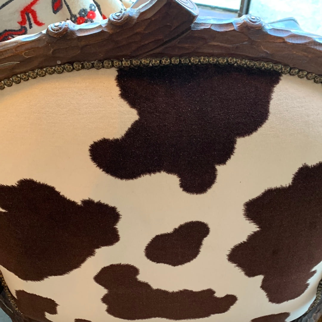Oversized Cow Print Chair