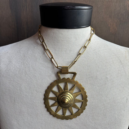 Mac Warman Sunburst Medallion Necklace
