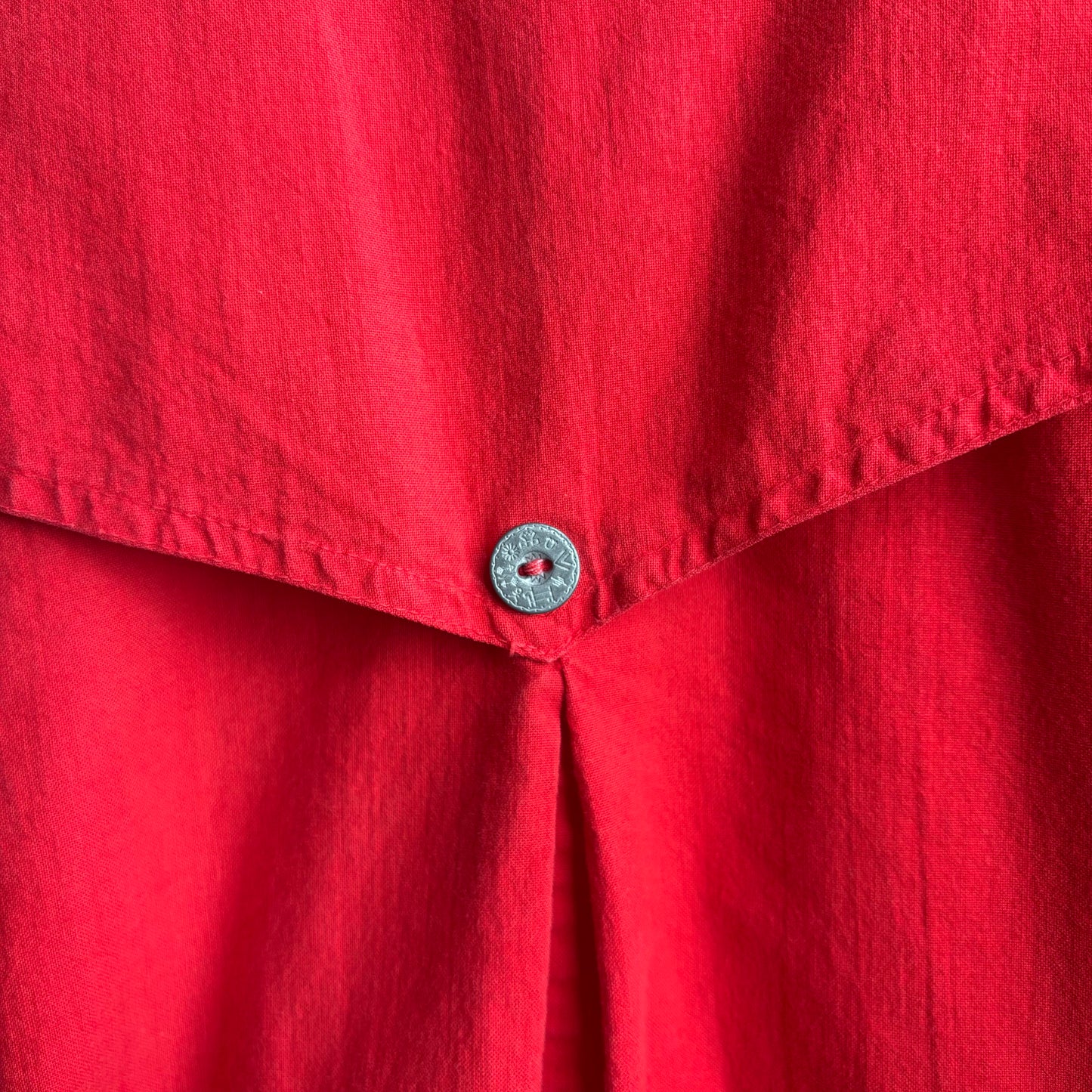 Vintage Red Button Up