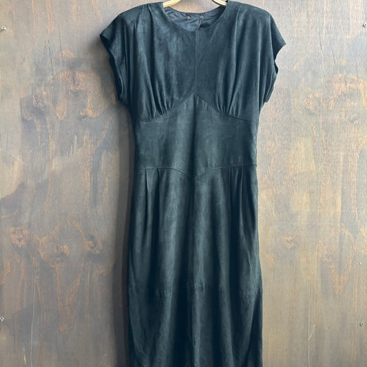 Vintage Black Leather Dress