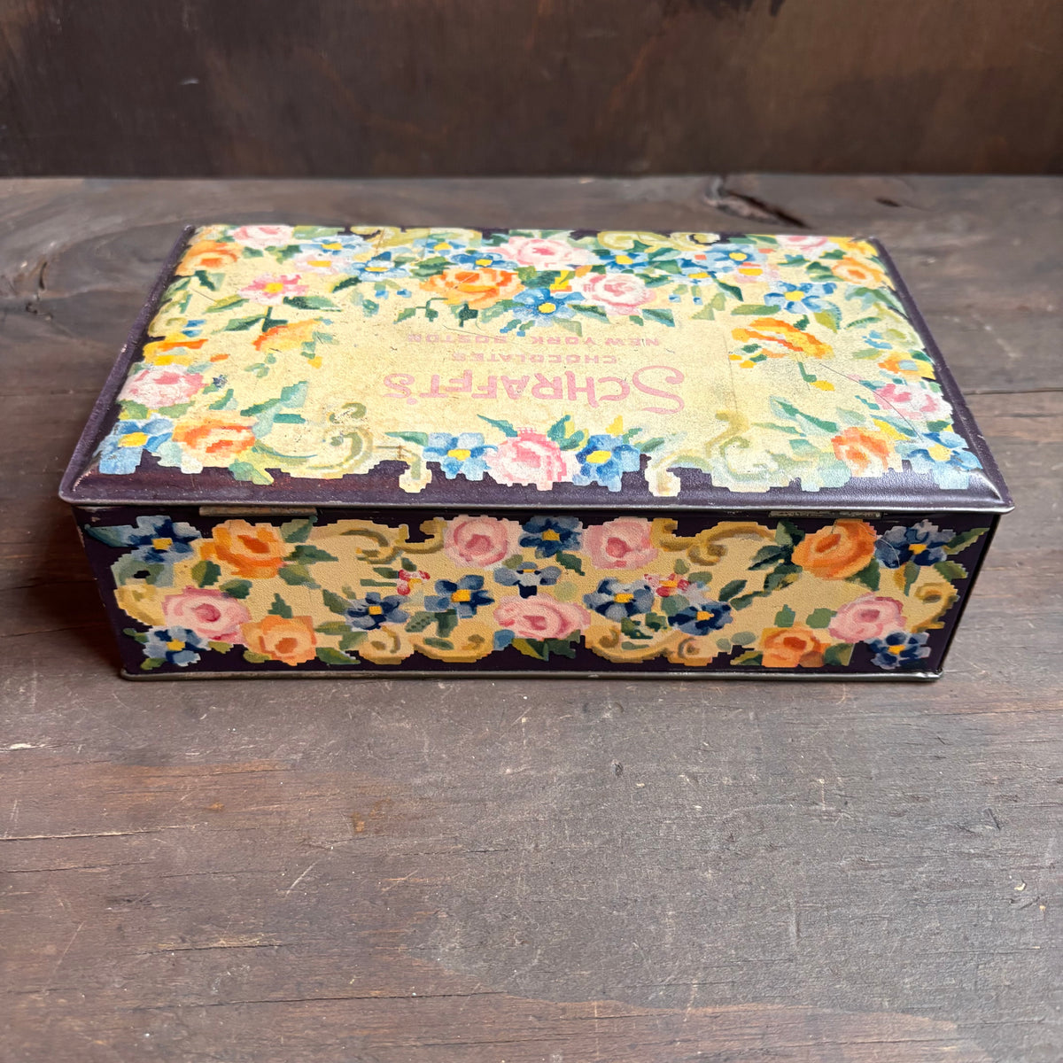 Vintage Flower Chocolate Box