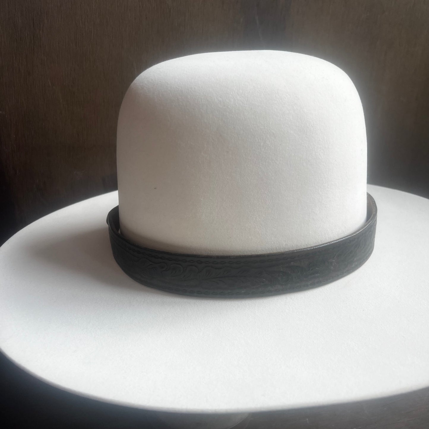 Tooled Leather Hat Band