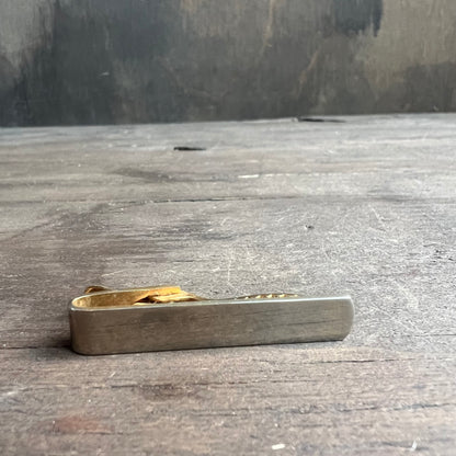 Silver and Gold Colored Tie Clip