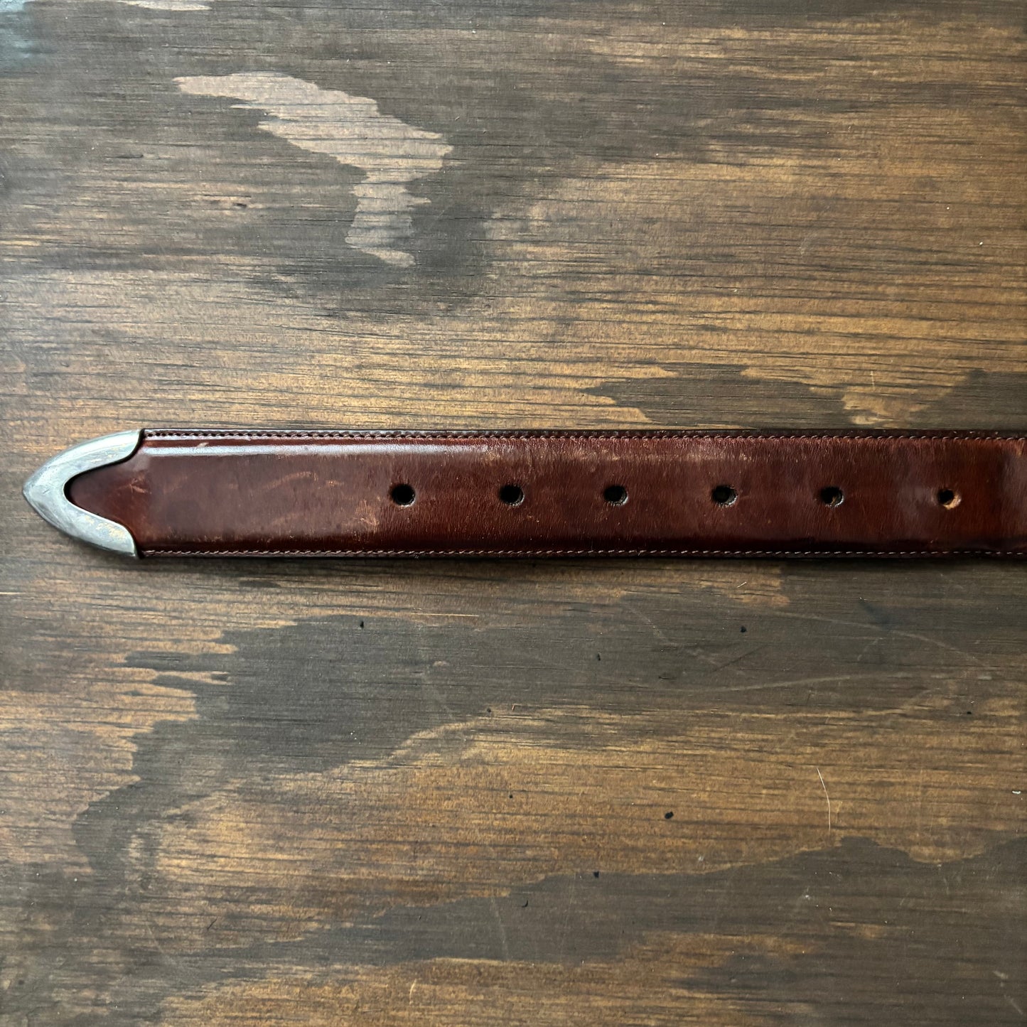 Vintage Brighton Brown Leather Belt