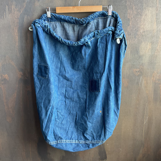 Vintage Denim Laundry Bag