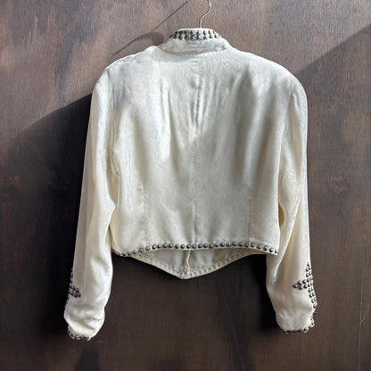 Double D Ranchwear White Velvet Jacket