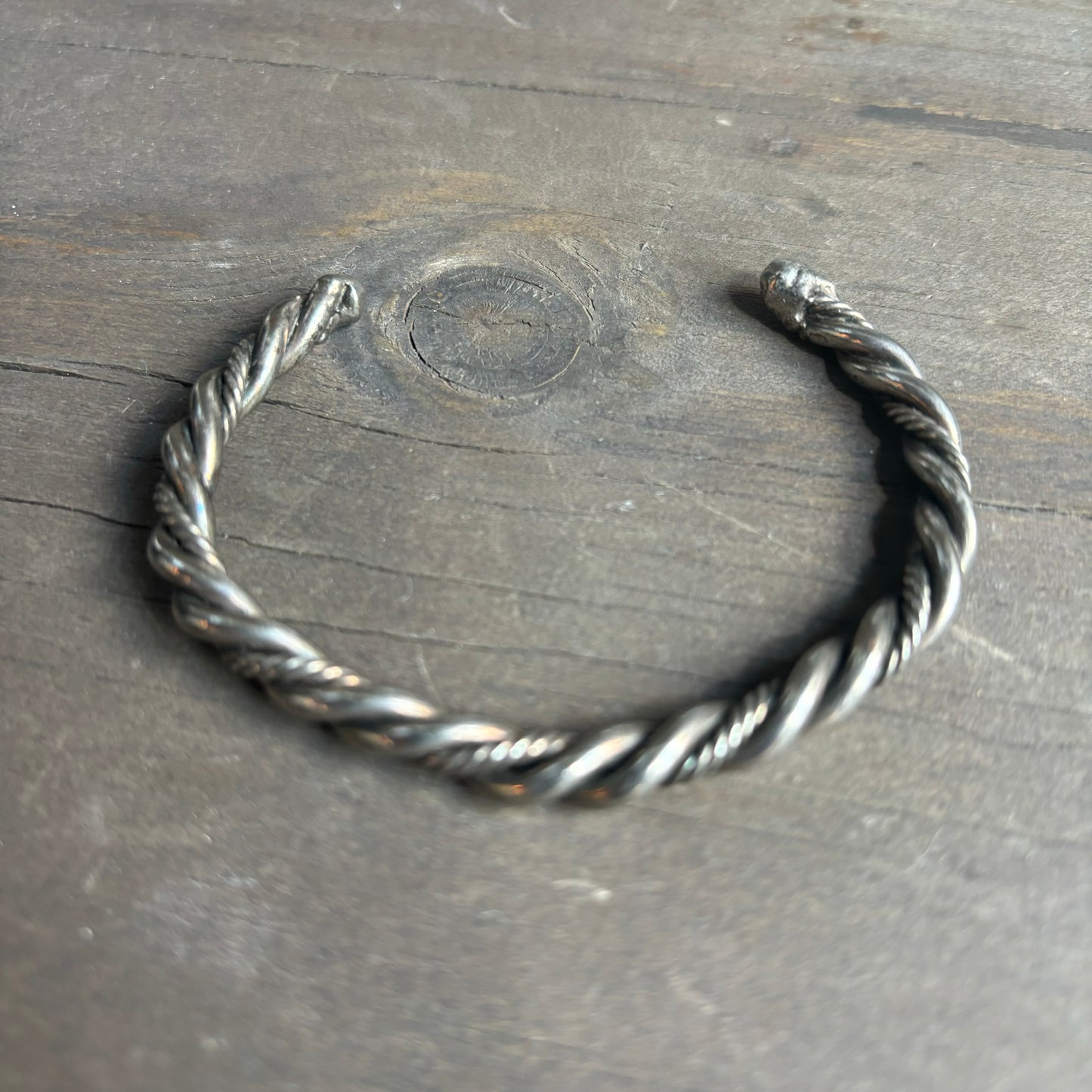 Silver Twist Cuff Bracelet