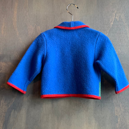 Vintage Kids Colorful Wool Cardigan