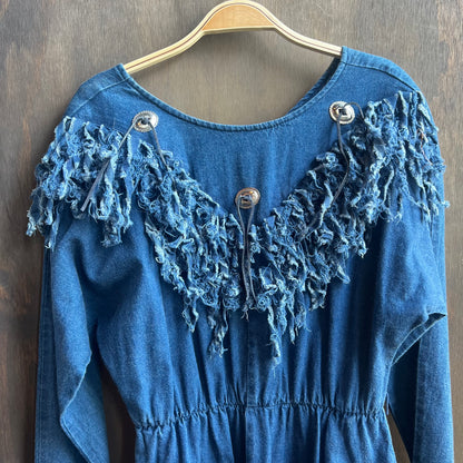 Circle T Long Sleeve Denim Dress