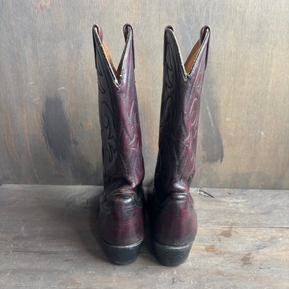 ACME Burgundy Leather Boots