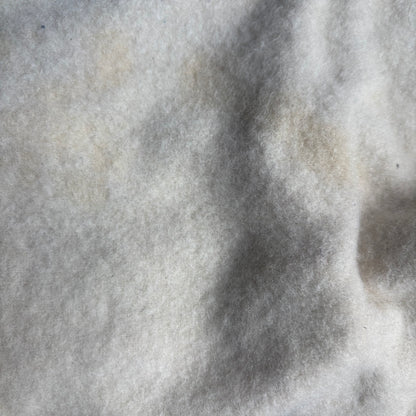 Wool Cream and Blue Blanket