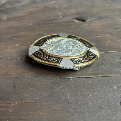 SIlver Plated Hollywood-Style Belt Buckle