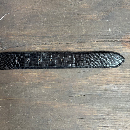 Black Reptile Belt