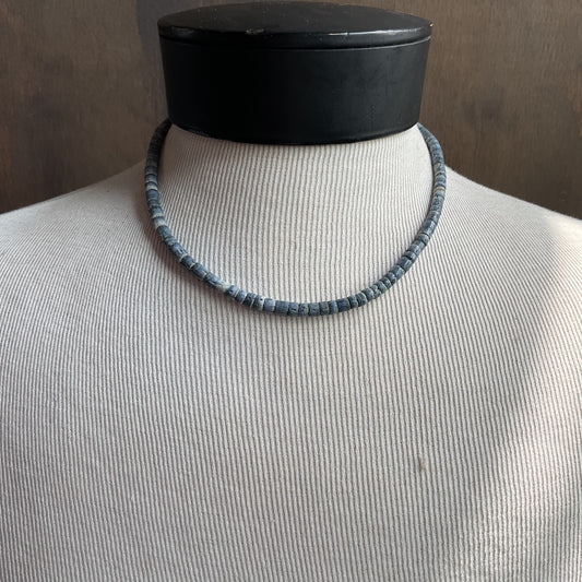 Blue Coral Bead Necklace