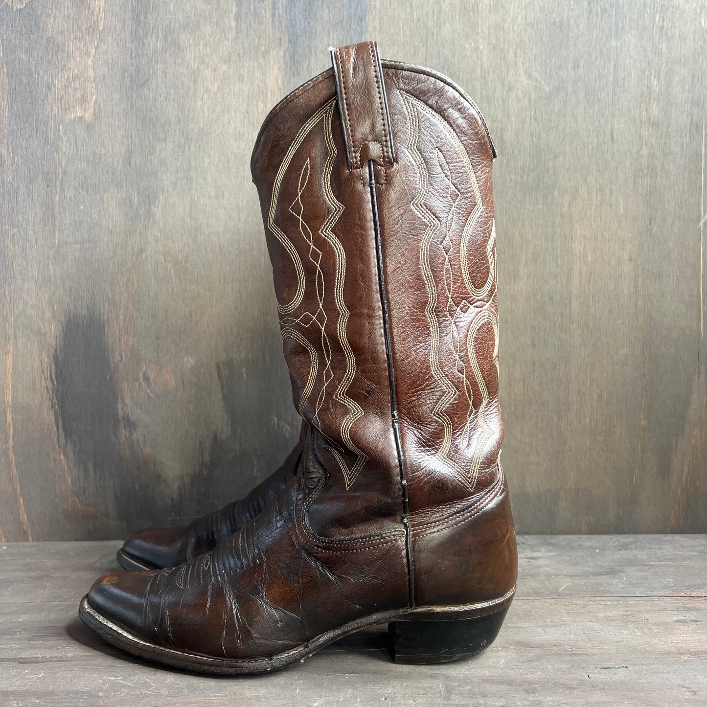 Texas Imperial Dark Brown Cowboy Boots