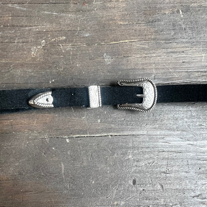 Black Felt Hat Band