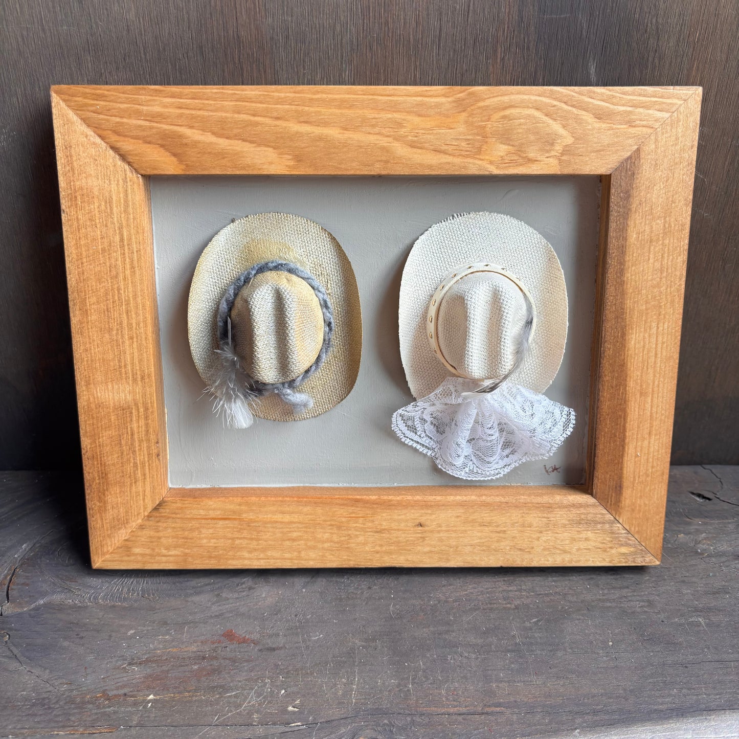 Karen "K" Abate Bride and Groom Hat Artwork