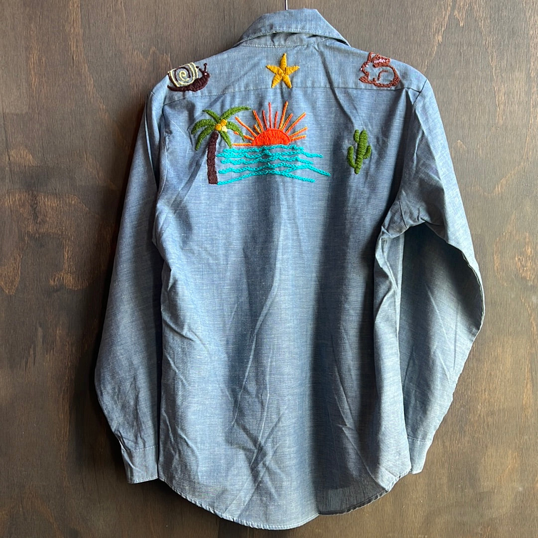Montgomery Ward Embroidered Shirt