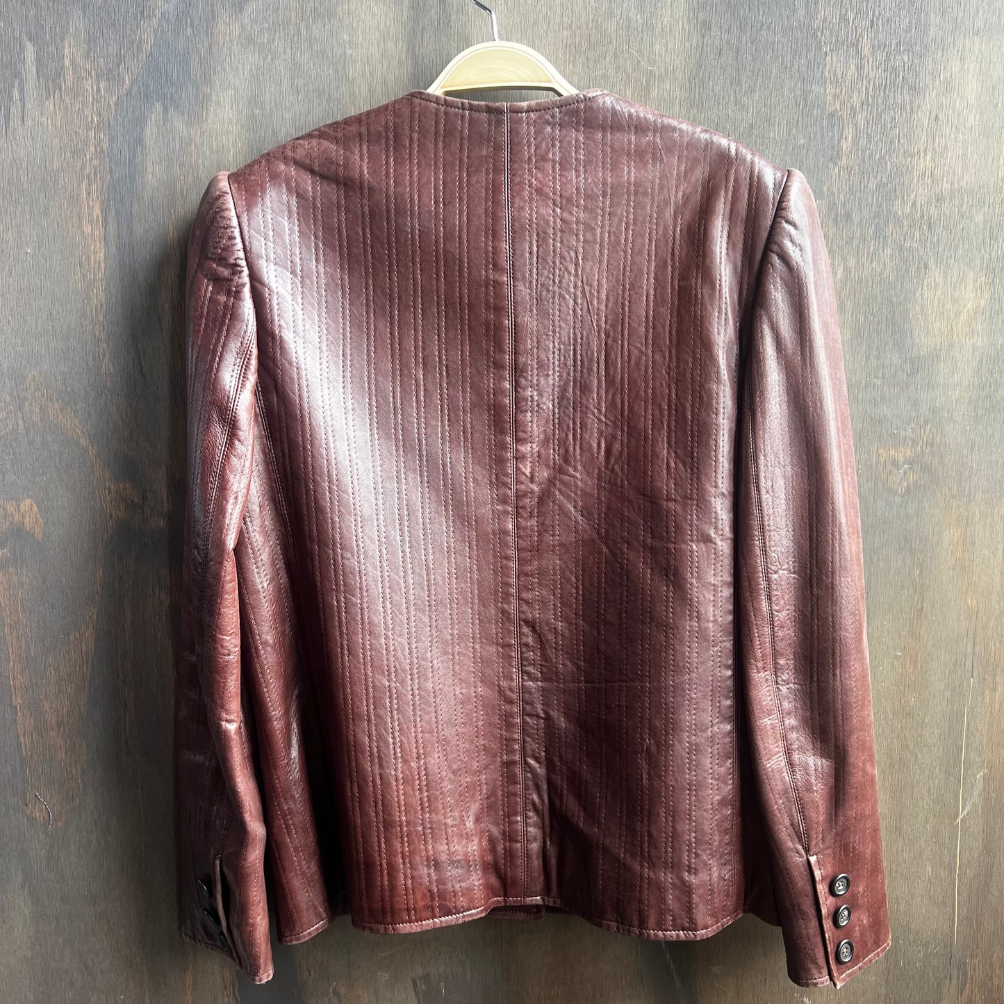 Oscar De La Renta Leather Jacket