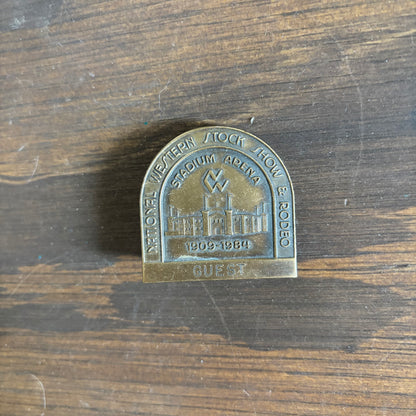 1984 National Western Stock Show Guest Pin