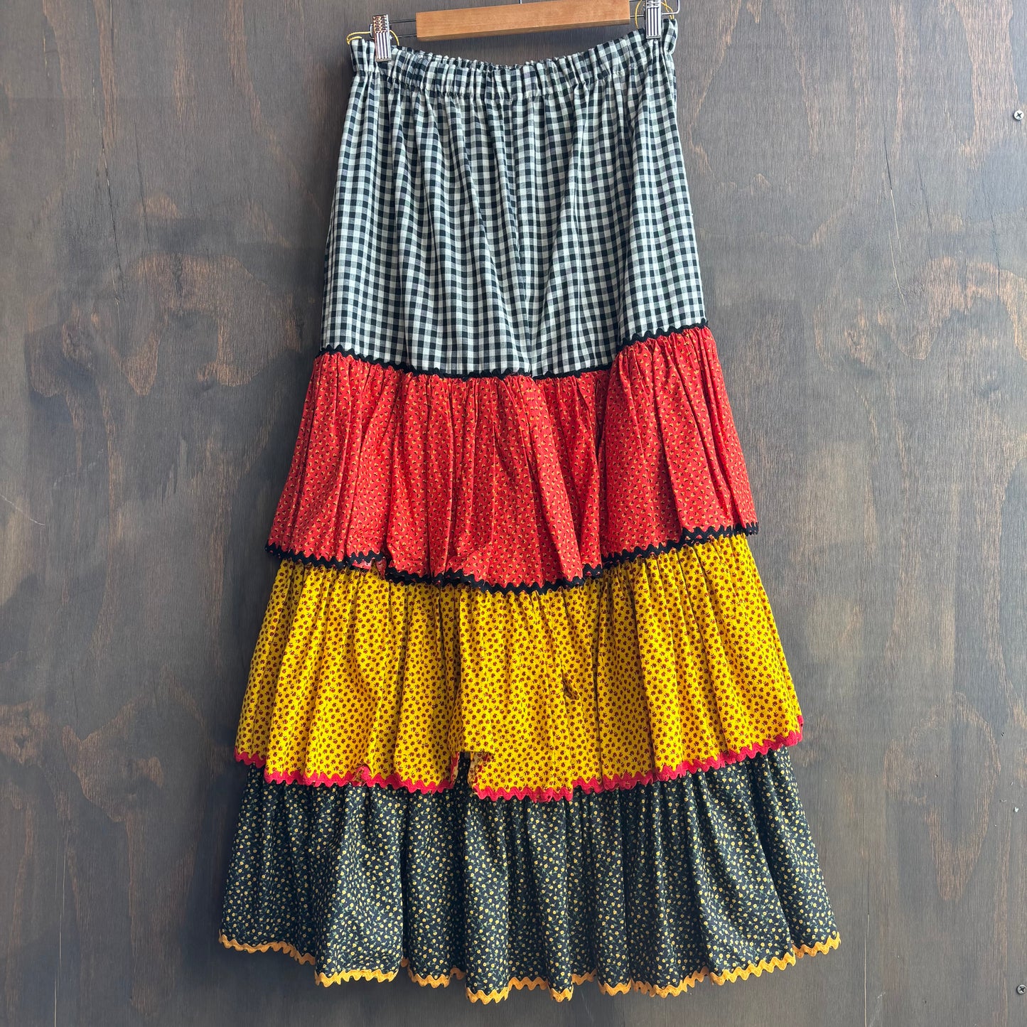 Floral and Gingham Square Dancing Set