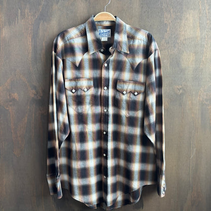 Vintage Rockmount Western Wear Plaid Pearl Snap