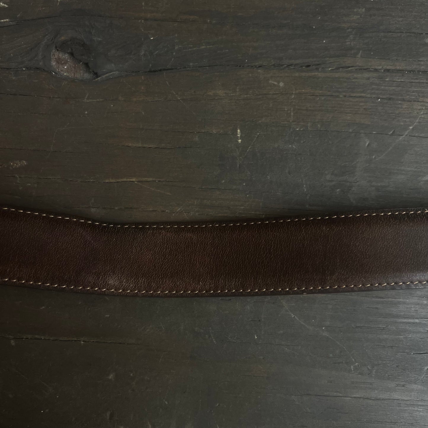 Martin Dingman Brown Leather Belt