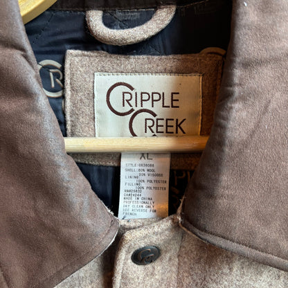 Cripple Creek Beige Wool Vest