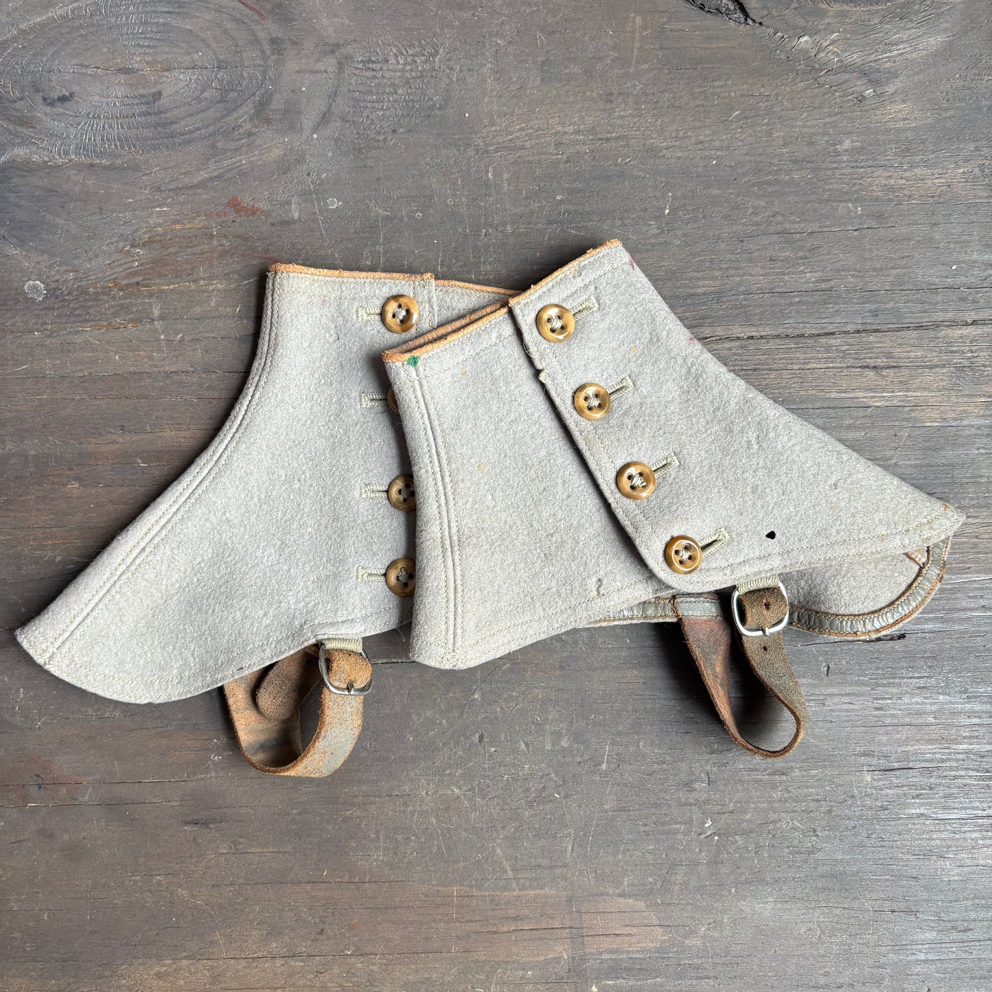 Vintage Beige Spats