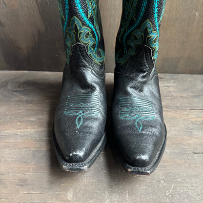 J.D. Dillon Black and Neon Boots