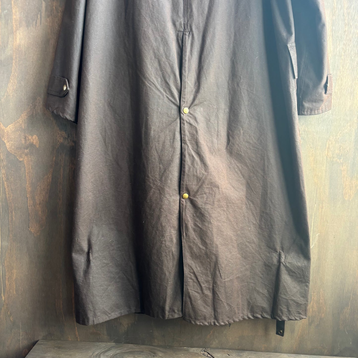 Vintage Brown Oil Skin Duster