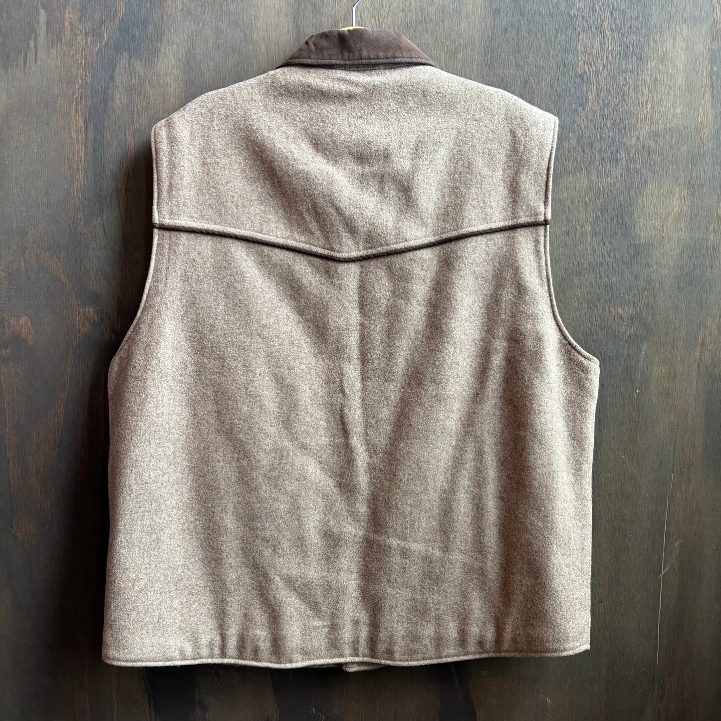 Cripple Creek Beige Wool Vest