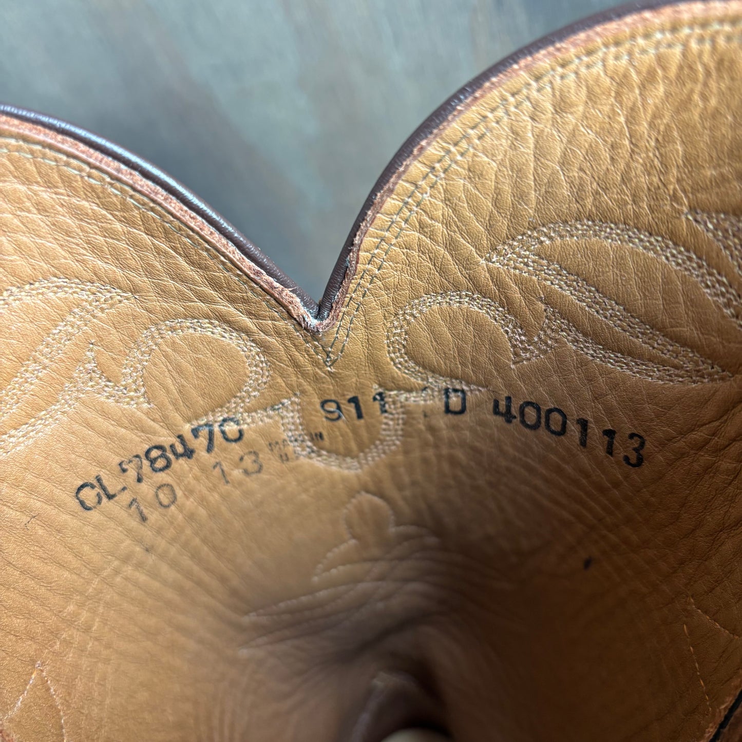 Lucchese Tan Ostrich Foot Roper Boot