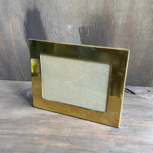 Brass look picture frame