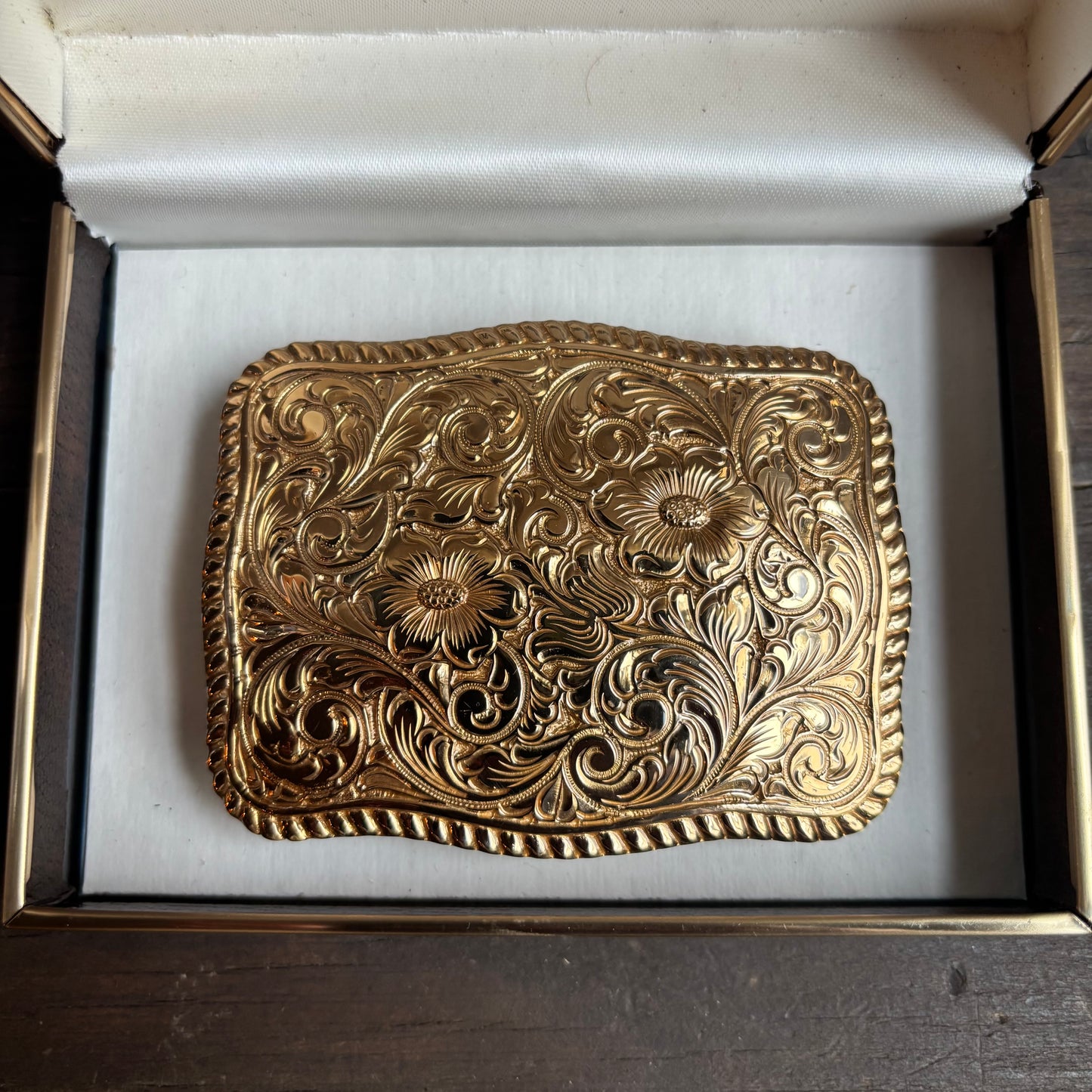 Crumrine Gold Plated Belt Buckle