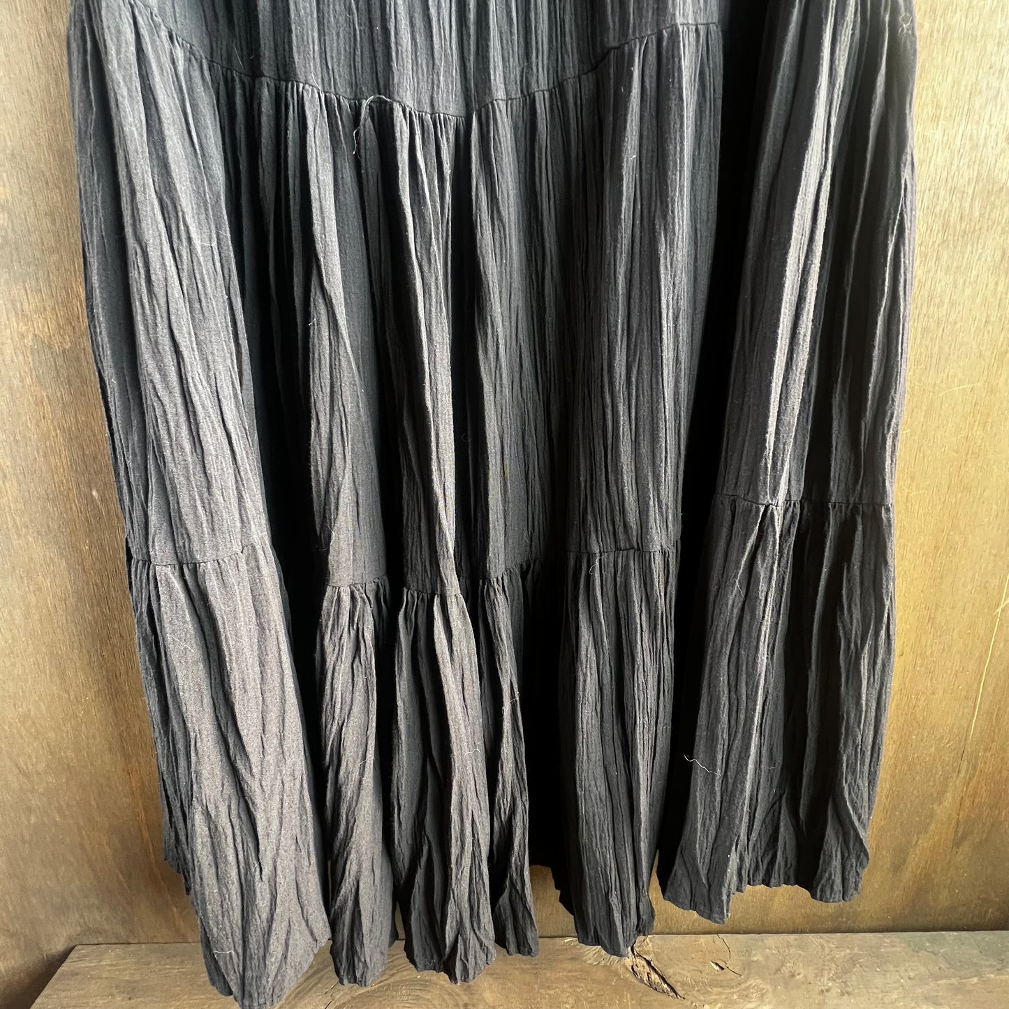 Vintage Black Pleated Skirt