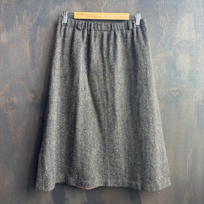 Vintage Wool Flare Skirt