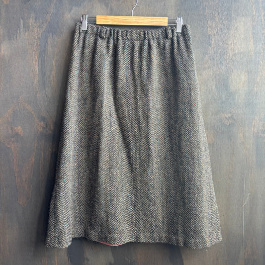 Vintage Wool Flare Skirt