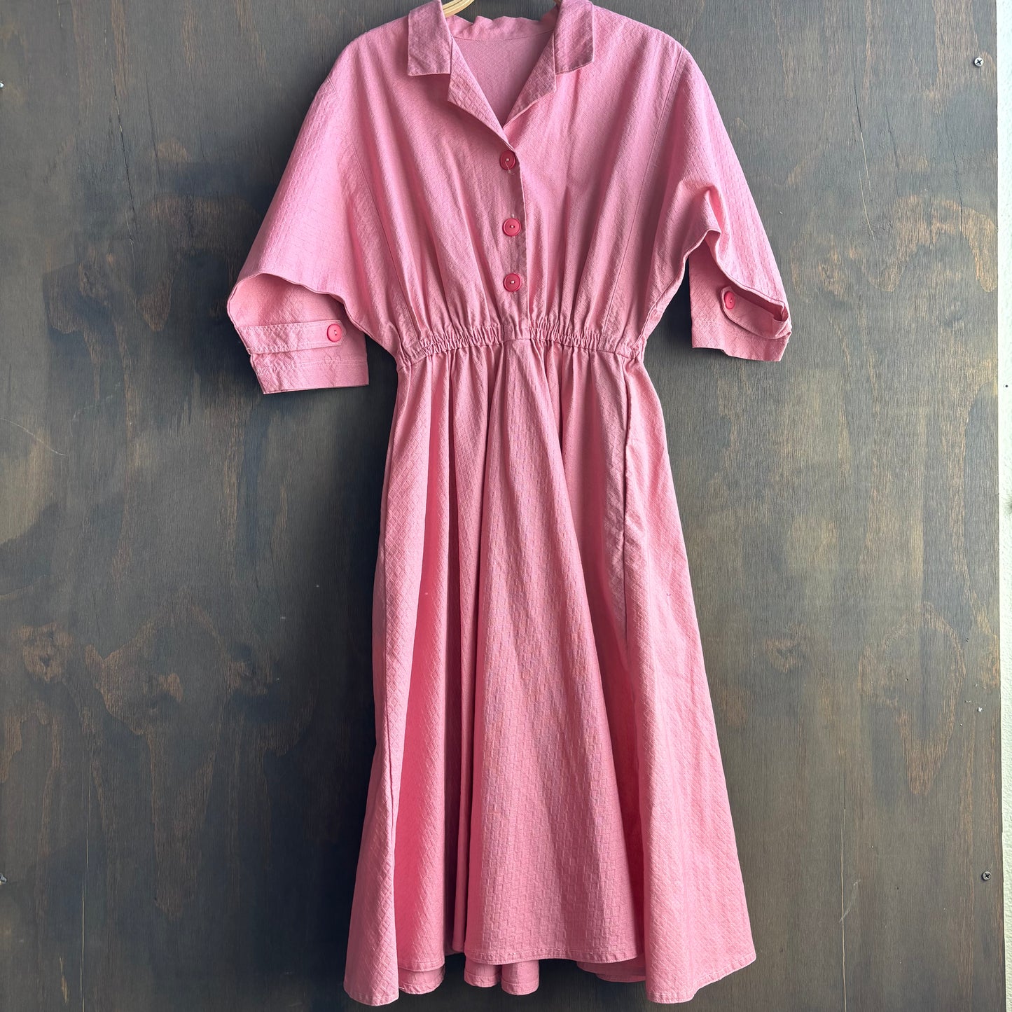 Vintage Pink Fit and Flare Dress