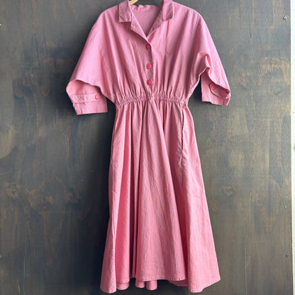 Vintage Pink Fit and Flare Dress