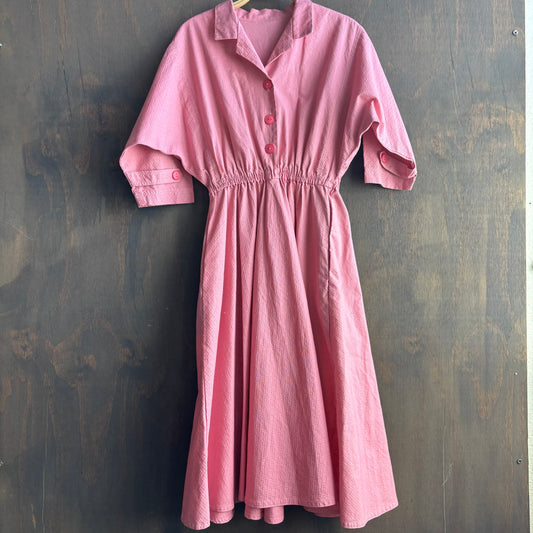 Vintage Pink Fit and Flare Dress