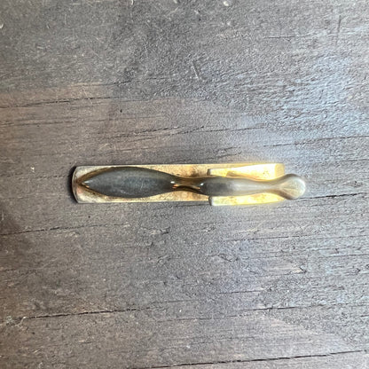 Silver and Gold Colored Tie Clip