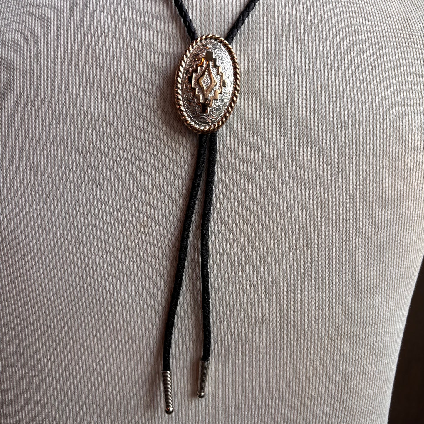 Hollywood Style Bolo on Black Tie